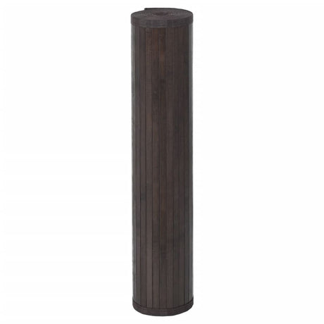 Vidaxx rechteckiger Teppich 100x500 cm Bambus dunkelbraun