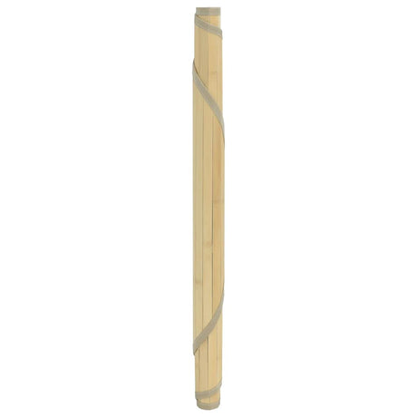 VidaXL Teppich rund 60 cm Bambus hell natur