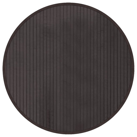 VidaXL Teppich rund 60 cm Bambus dunkelbraun