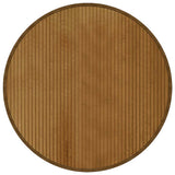 VidaXL Teppich rund 80 cm Bambusbraun