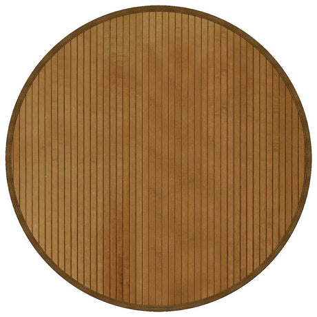 VidaXL Teppich rund 80 cm Bambusbraun