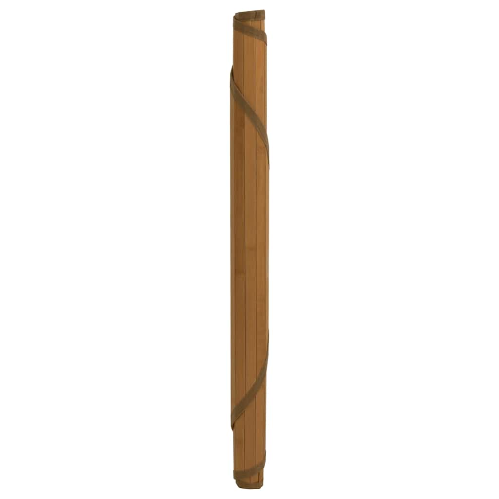 VidaXL Teppich rund 80 cm Bambusbraun