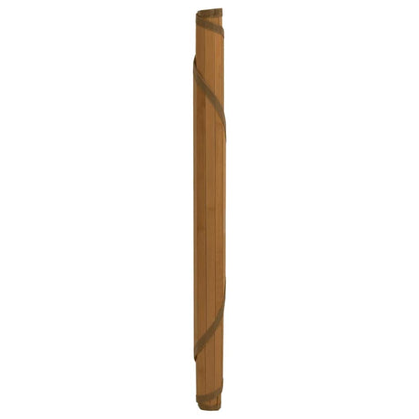 VidaXL Teppich rund 80 cm Bambusbraun