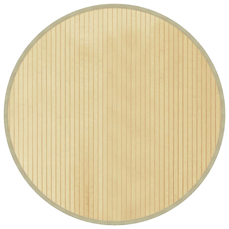 VidaXL Teppich rund 80 cm Bambus hell natur