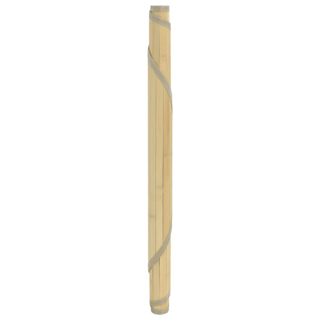 VidaXL Teppich rund 80 cm Bambus hell natur