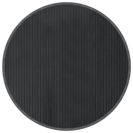 VidaXL Teppich rund 80 cm Bambusgrau