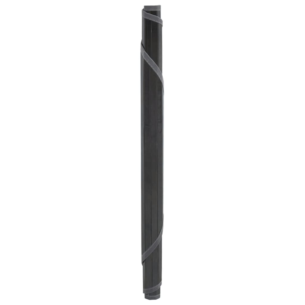 VidaXL Teppich rund 80 cm Bambusgrau