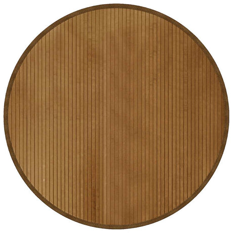 VidaXL Teppich rund 100 cm Bambusbraun