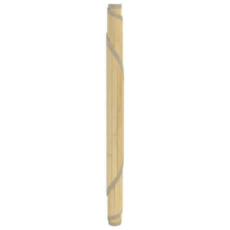 Vidaxxl Teppich rund 100 cm Bambus hell natur