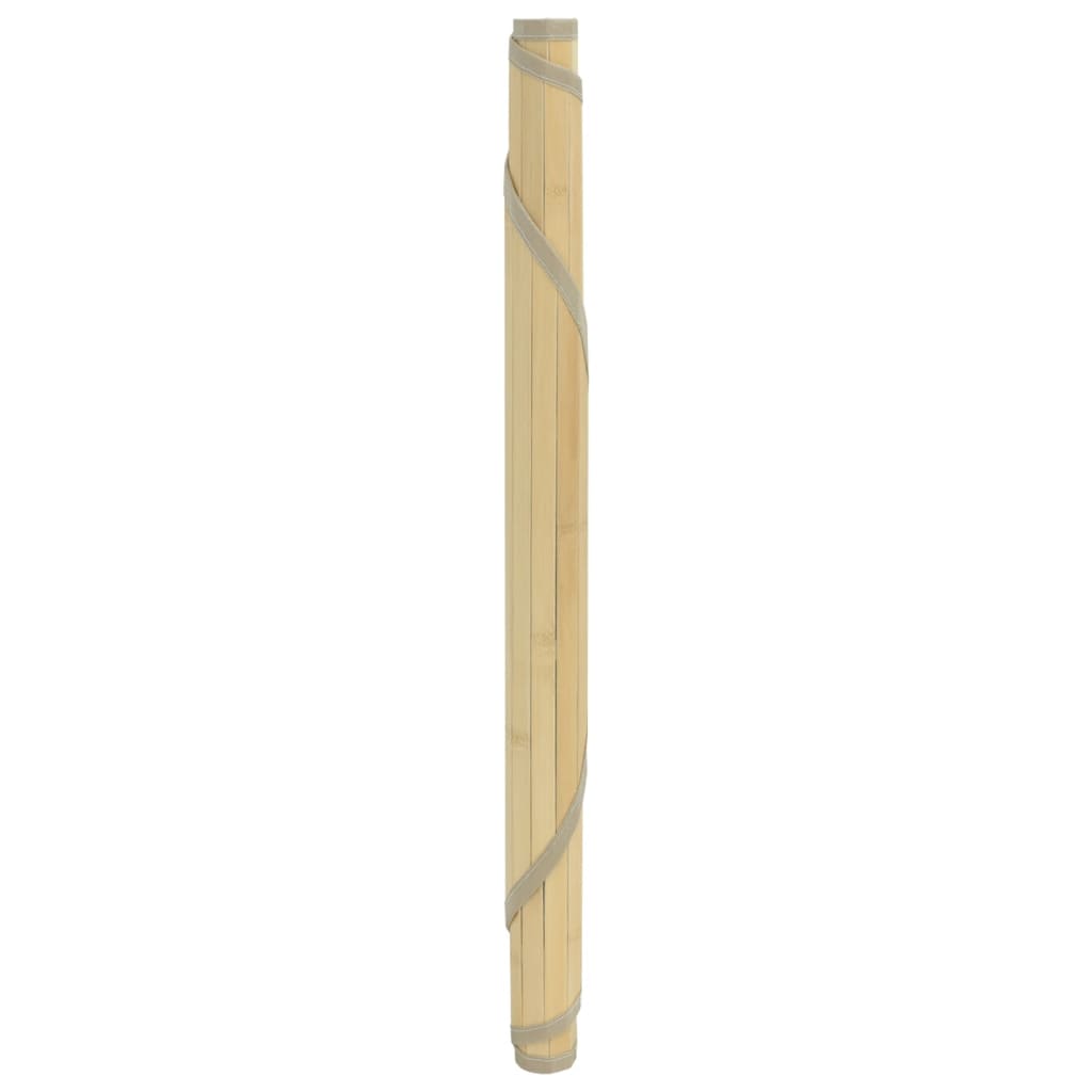 VidaXL Teppich rund 100 cm Bambus hell natur