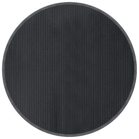 VidaXL Teppich rund 100 cm Bambusgrau
