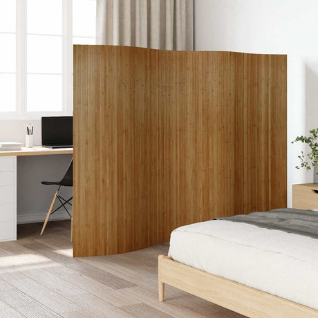 Vidaxl kamerscherm breedte 250 cm hoogte 165 cm bamboe bruin