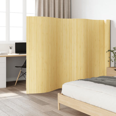 Vidaxl kamerscherm breedte 800 cm hoogte 165 cm bamboe lichtnaturel