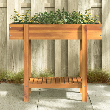 Vidaxx Pflanzgefäß erhöht 90x30x75 cm aus massivem Akazienholz