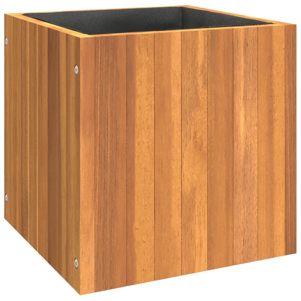 Vidaxx Pflanzgefäß 35x35x35 cm aus massivem Akazienholz
