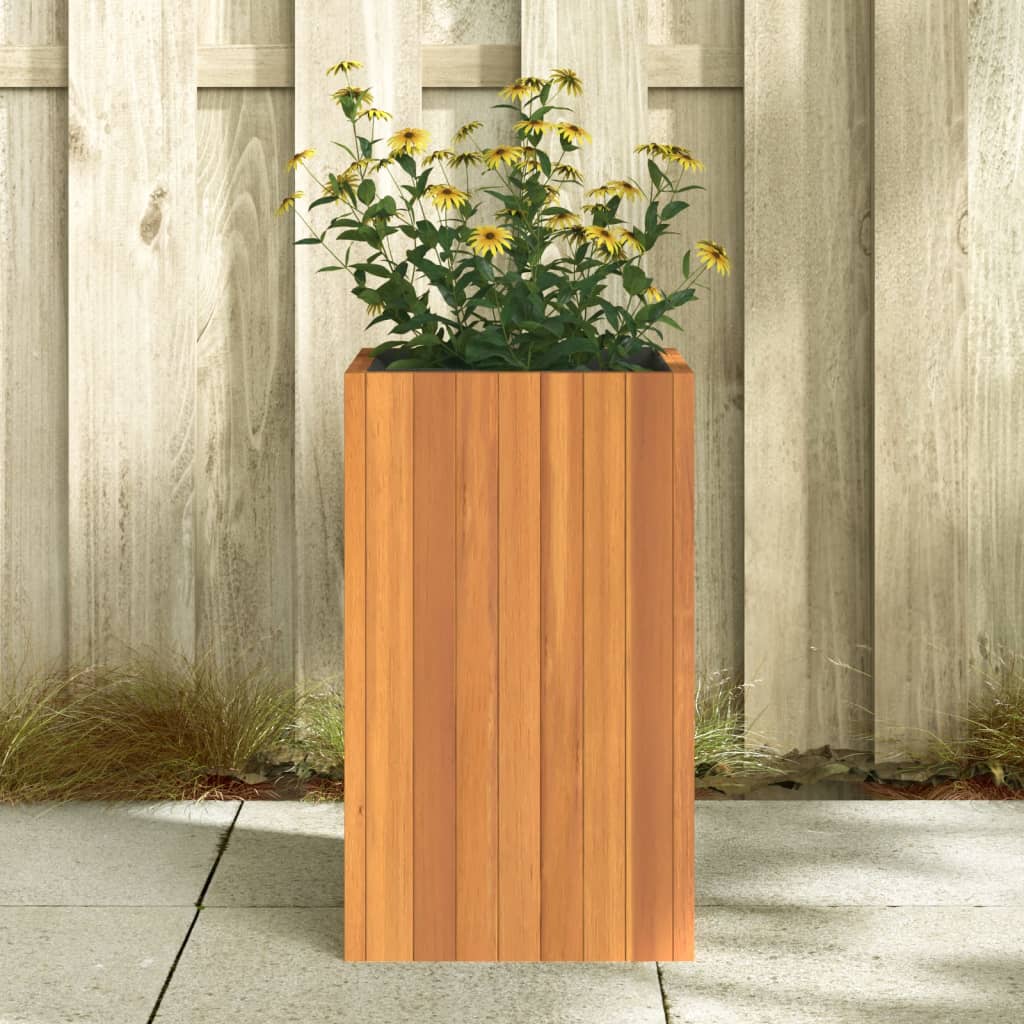 Vidaxx Pflanzgefäß 35x35x60 cm massives Akazienholz