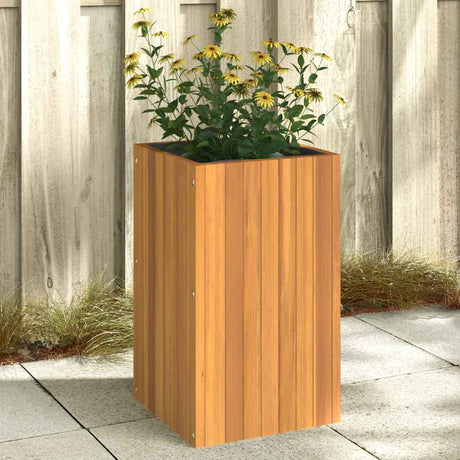 Vidaxx Pflanzgefäß 35x35x60 cm massives Akazienholz