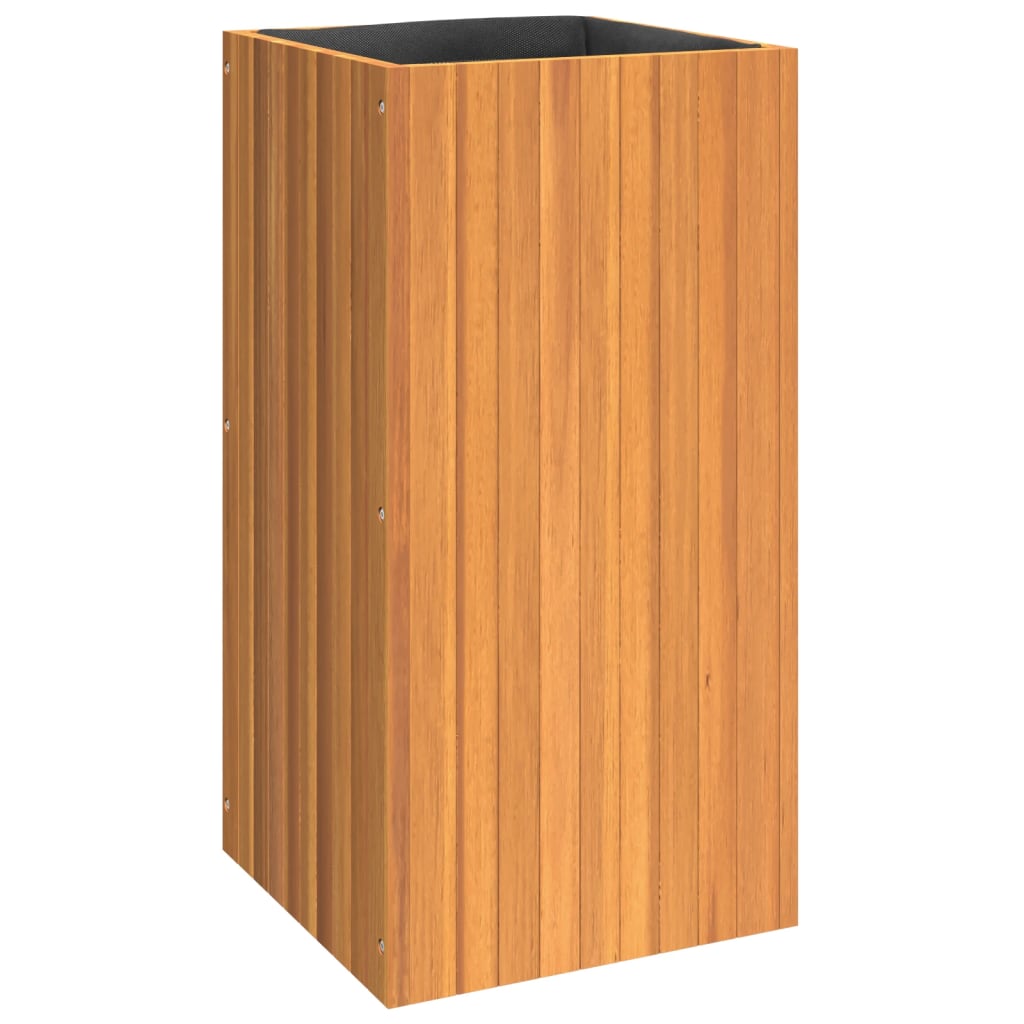 Vidaxx Pflanzgefäß 45x45x90 cm aus massivem Akazienholz