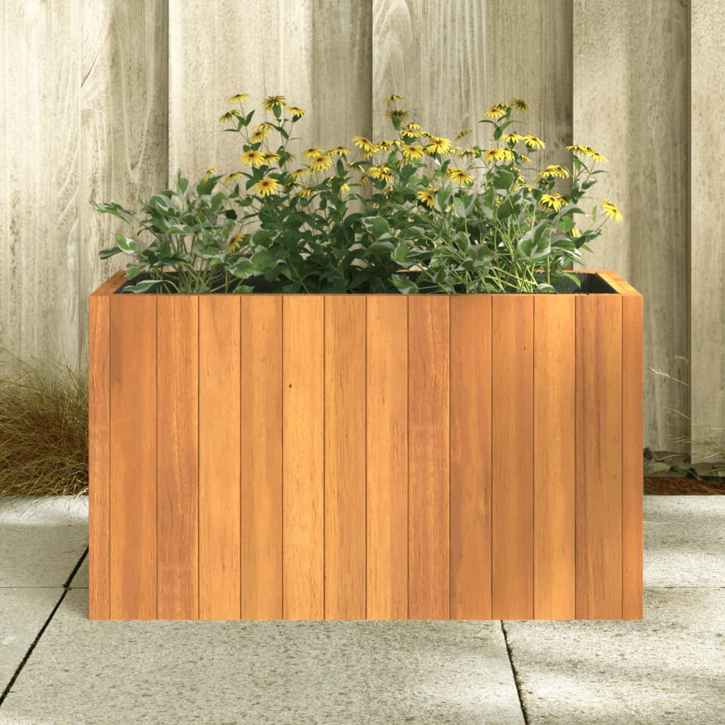 Vidaxx Pflanzgefäß 59x27,5x35 cm massives Akazienholz