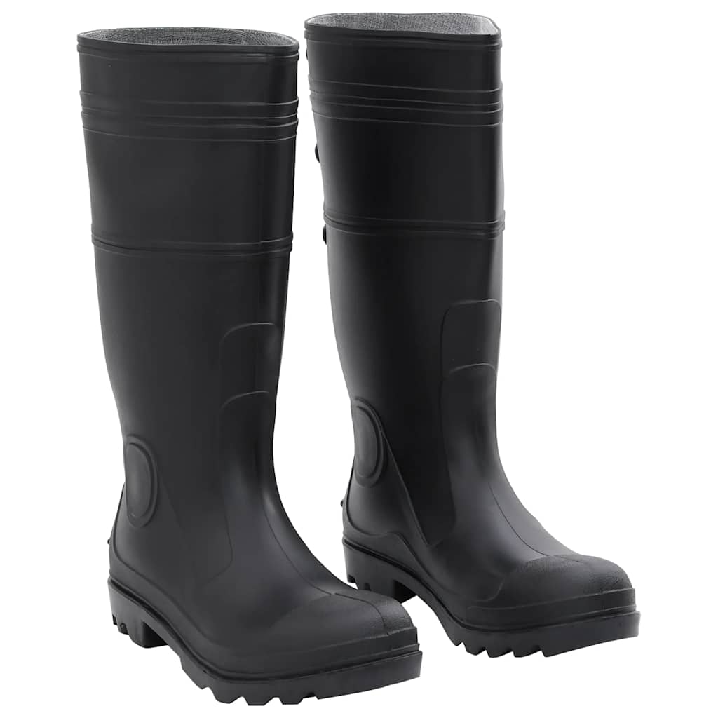 VidaXL Regenstiefel Größe 42 PVC schwarz