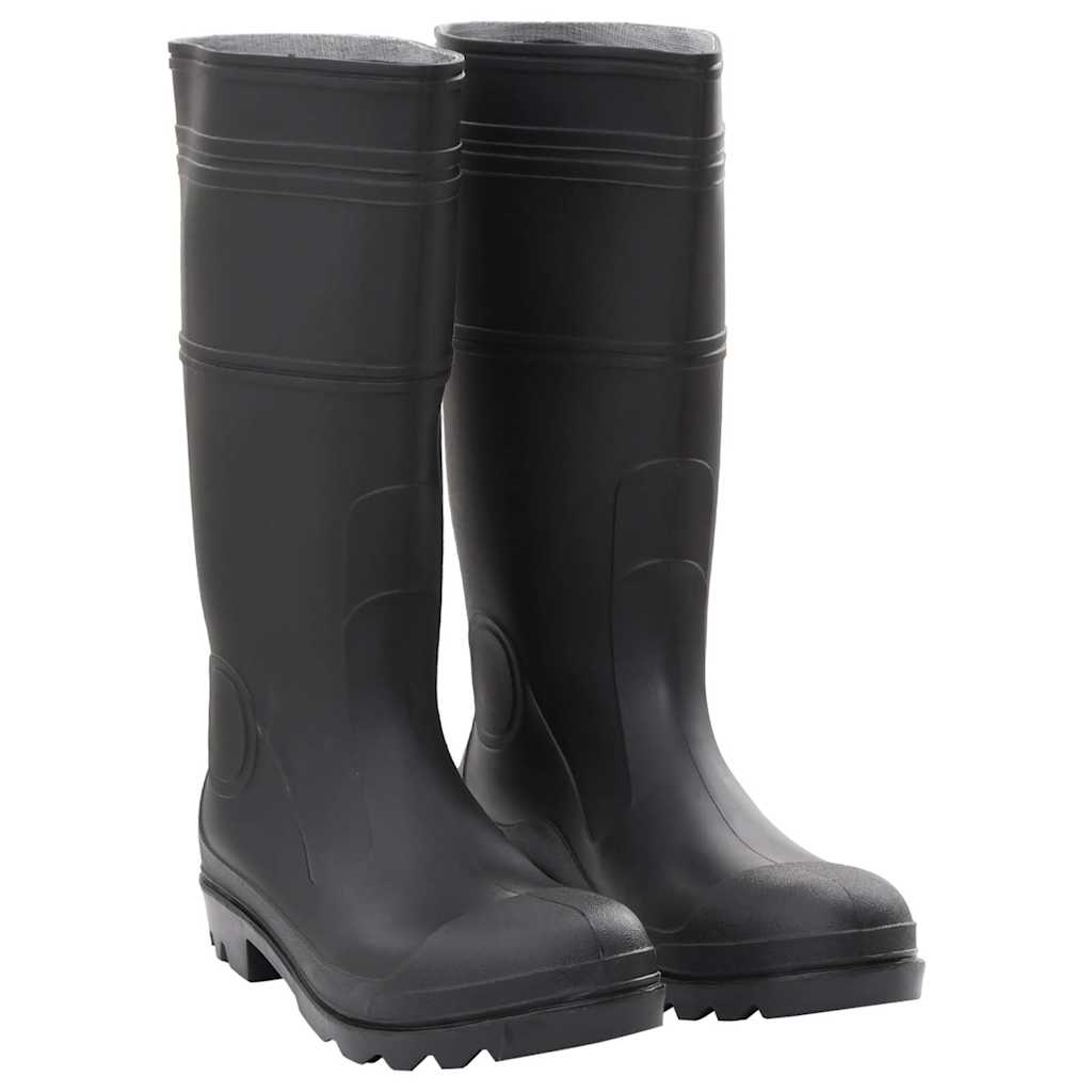 VidaXL Regenstiefel Größe 44 PVC schwarz