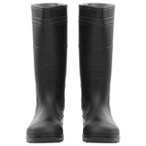VidaXL Regenstiefel Größe 45 PVC schwarz