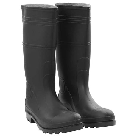 VidaXL Regenstiefel Größe 46 PVC schwarz