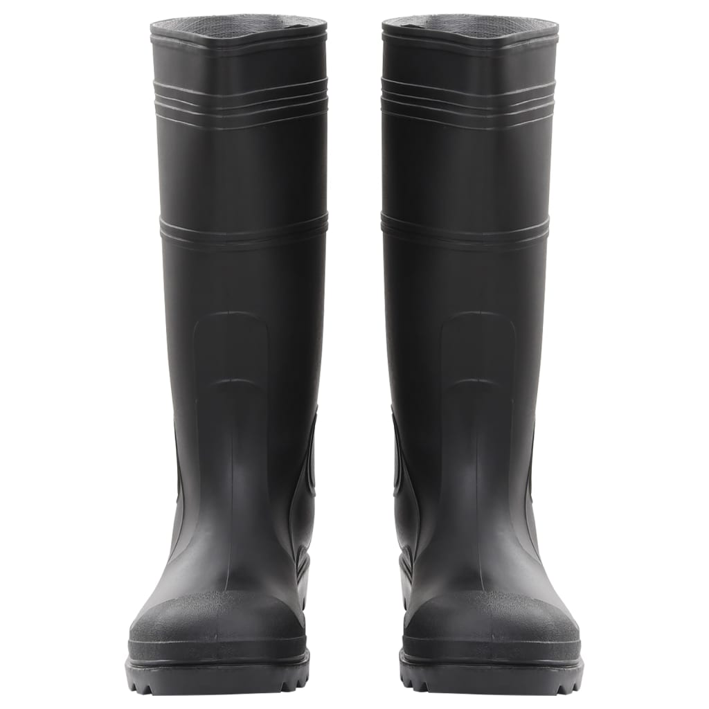 VidaXL Regenstiefel Größe 46 PVC schwarz