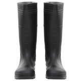 VidaXL Regenstiefel Größe 46 PVC schwarz