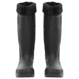 VidaXL Regenstiefel mit abnehmbaren Socken Größe 40 PVC schwarz