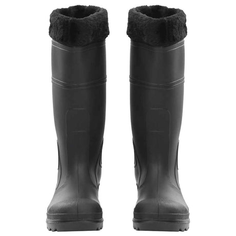 VidaXL Regenstiefel mit abnehmbaren Socken Größe 40 PVC schwarz
