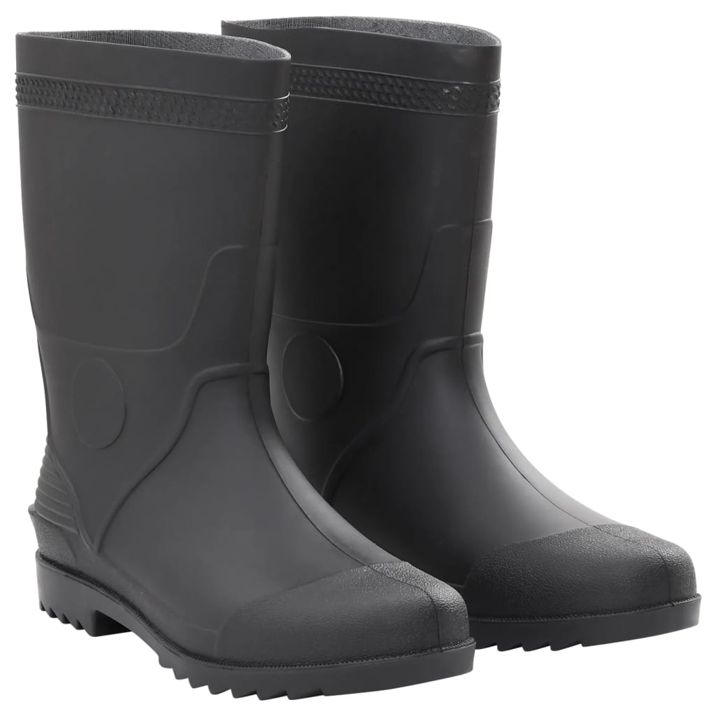 VidaXL Regenstiefel Größe 44 PVC schwarz