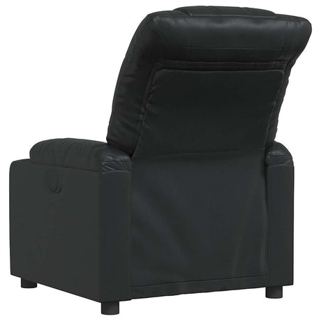 Vidaxl fauteuil verstelbaar kunstleer zwart
