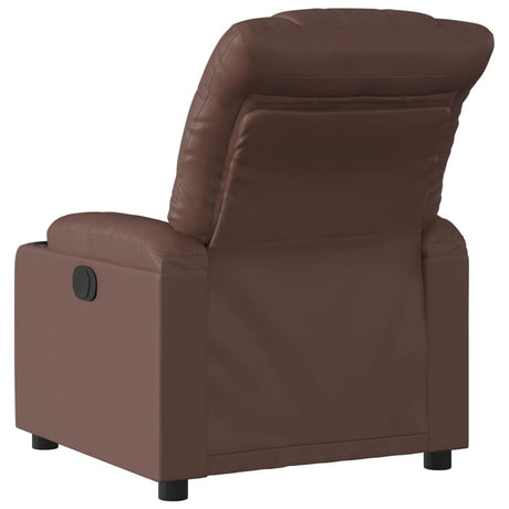 Vidaxl fauteuil verstelbaar kunstleer bruin