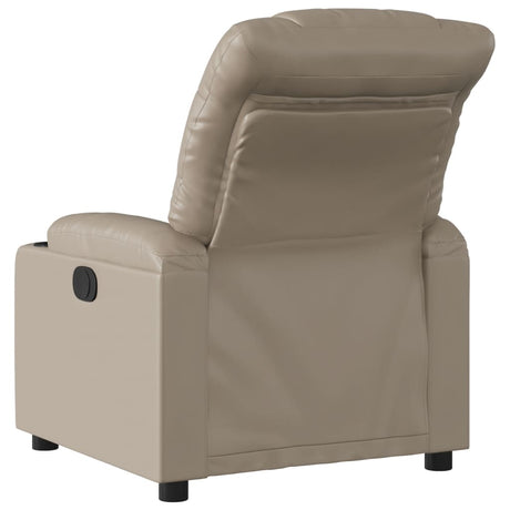 Vidaxl fauteuil verstelbaar kunstleer cappuccinokleurig