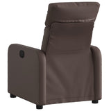 Vidaxl fauteuil verstelbaar kunstleer bruin