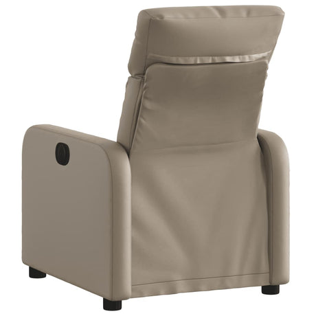 Vidaxl fauteuil verstelbaar kunstleer cappuccinokleurig