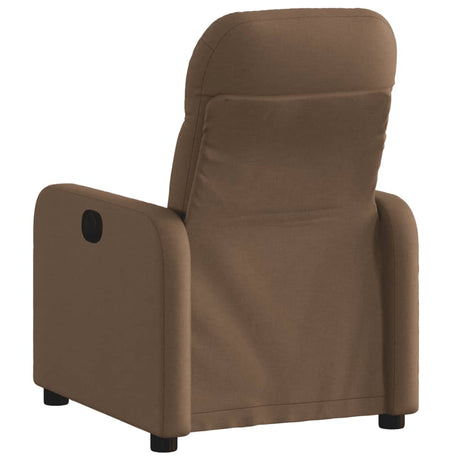 Vidaxl fauteuil verstelbaar stof bruin