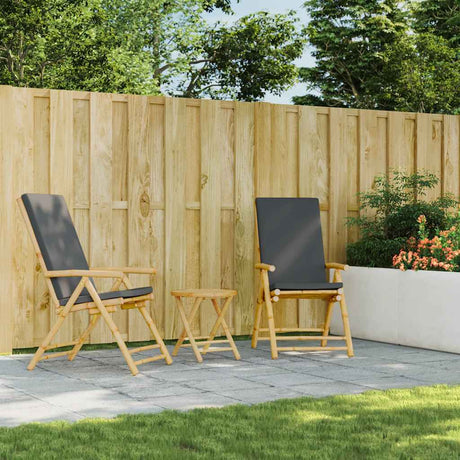 Vidaxl tuintafel inklapbaar ø 45x45 cm bamboe