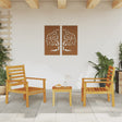 Vidaxl tuinfauteuil 2 stuks 66,5 x 65 x 81 cm massief acaciahout