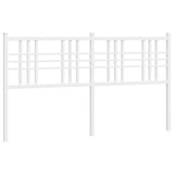 Vidaxl vervangend hoofdbord 160 cm metaal wit