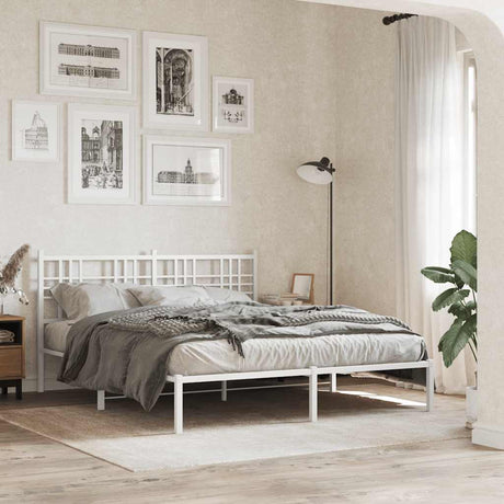 Vidaxl vervangend hoofdbord 160 cm metaal wit