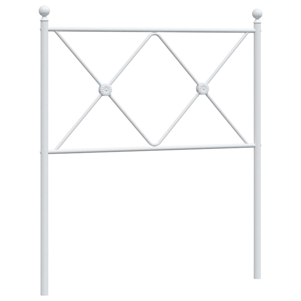 Vidaxl vervangend hoofdbord 75 cm metaal wit