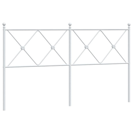 Vidaxl vervangend hoofdbord 160 cm metaal wit