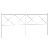 Vidaxl vervangend hoofdbord 200 cm metaal wit
