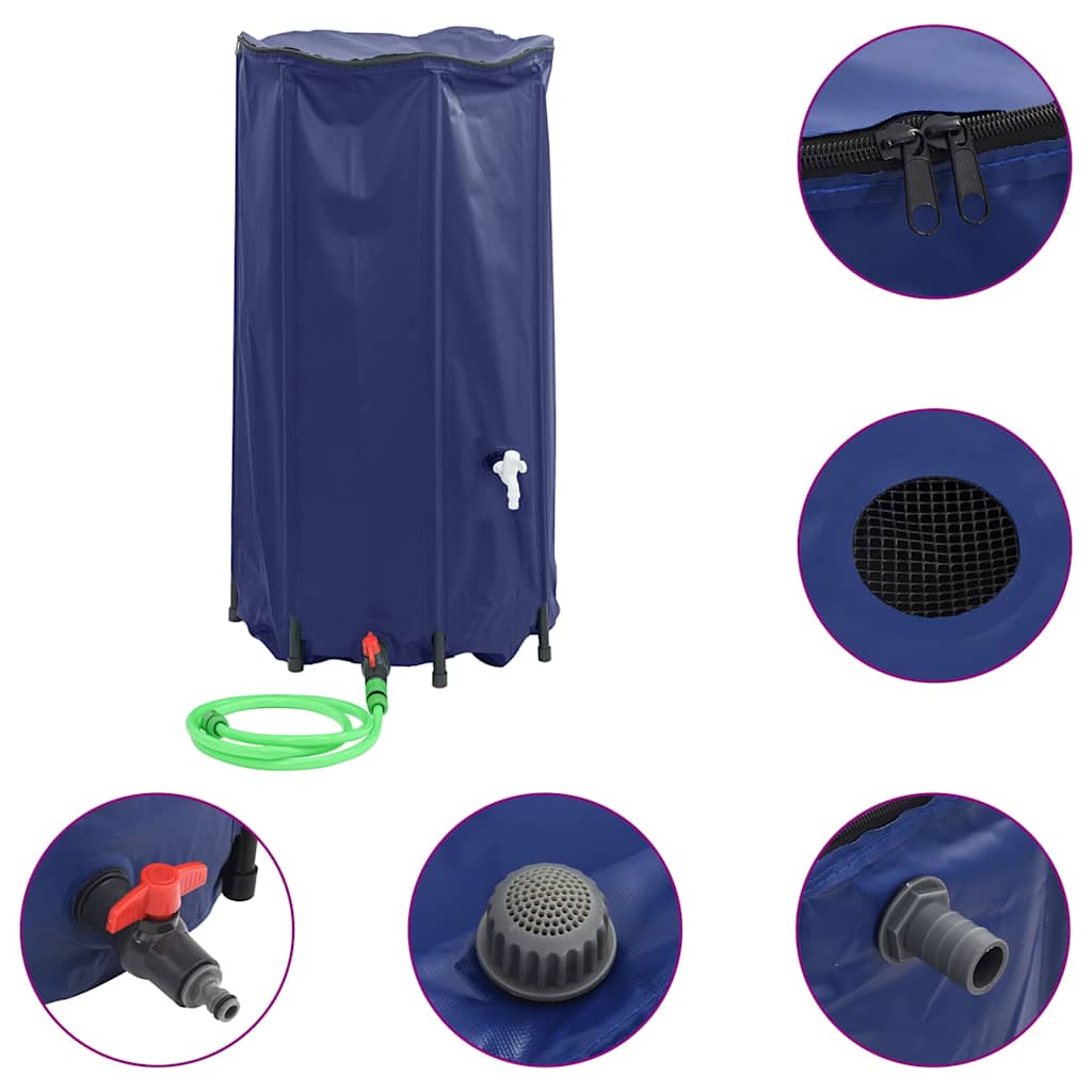 VidaXL Wassertank mit Wasserhahn klappbar 250 l PVC