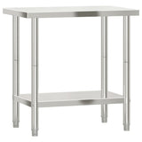 Vidaxx Küchenarbeitstisch 82,5x55x85 cm Edelstahl