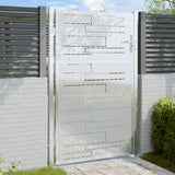 VidaXL Gartentor 100x150 cm Edelstahl