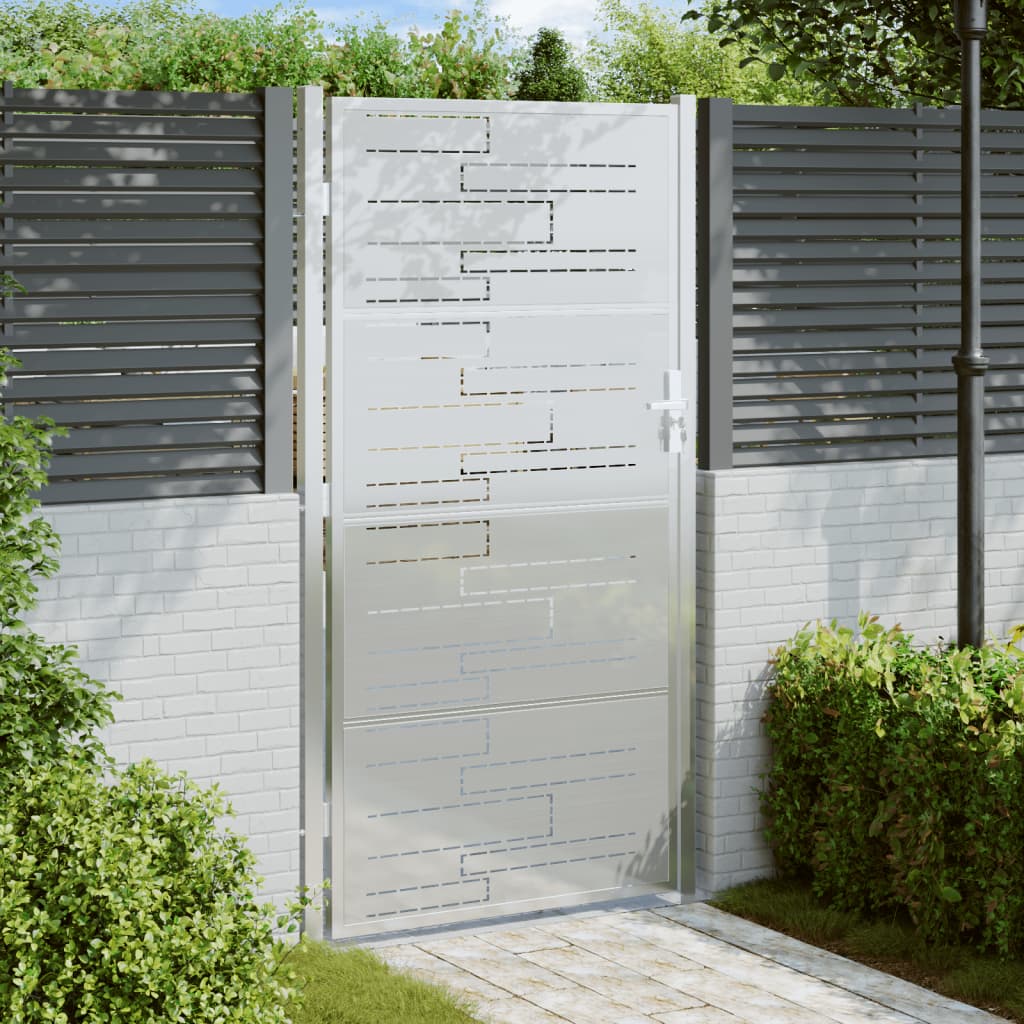 VidaXL Tor 100x180 cm Edelstahl