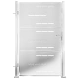 VidaXL Gartentor 100x125 cm Edelstahl